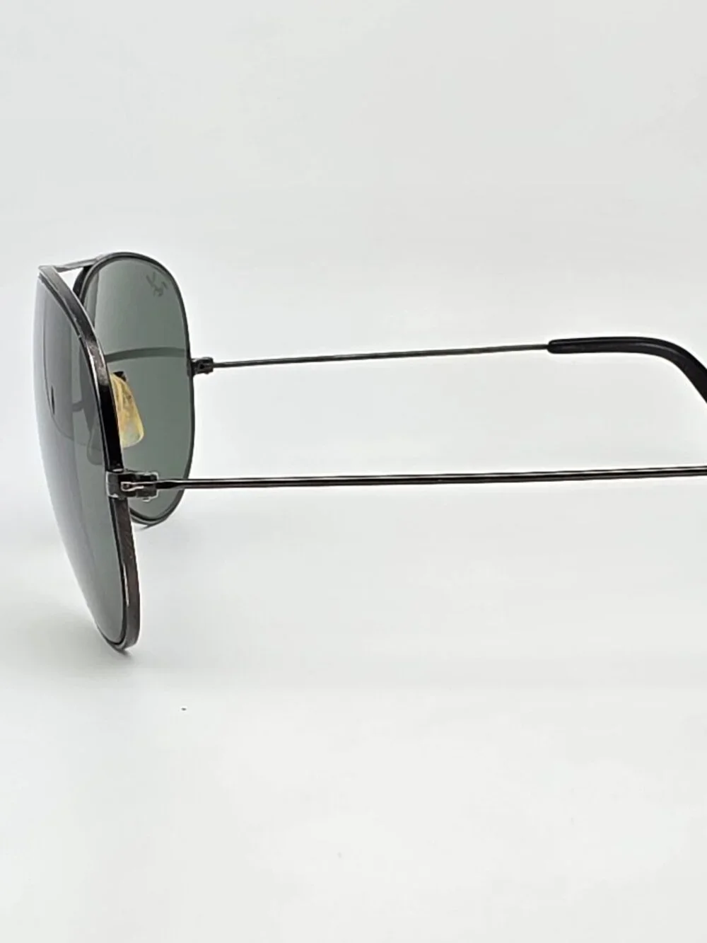 Ray-Ban B&L L2823 Black Chrome G-15 Green Glass Lens Aviator Sunglasses w/ Case
